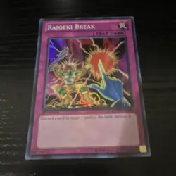 Konami Yu-Gi-Oh! TCG Raigeki Break Trap Card LCYW-EN286 1st edition - Image 1