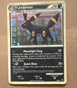 Nintendo Umbreon Undaunted 10/90 2010 Rare Holo 90 HP English Card - Image 1