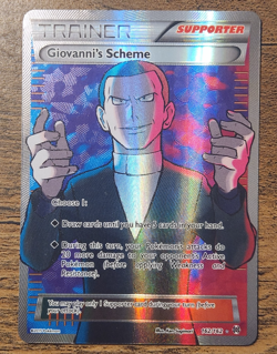 Giovanni's Scheme 162/162 Full Art LP UL Rare Card 2015 Pokemon XY Breakthrough - Image 1