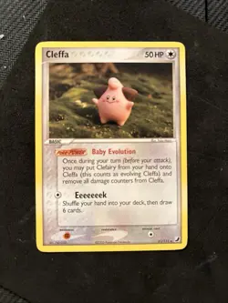 Pokemon Cleffa 21/115 EX Unseen Forces Common Basic 2005 Yuka Morii Card - Image 1