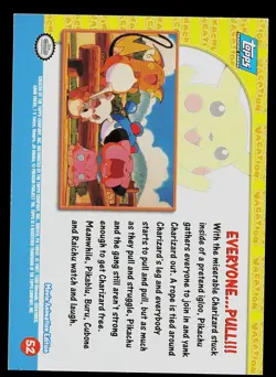 Pokemon Card - Everyone Pull Topps Movie Animation 52 Foil Pikachu's Vacation - Image 2