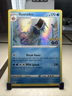 Pokemon Gyarados Holo Rare TCG Card 22/78 Pokemon Go NM - Image 1