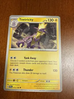Toxtricity 072/198 Scarlet & Violet Regular Pokemon TCG Card - Image 1