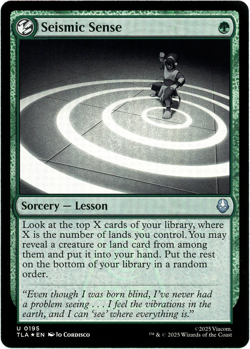Seismic Sense (Foil) - 0195 - Avatar: The Last Airbender TLA - MTG - NM/M - Image 1