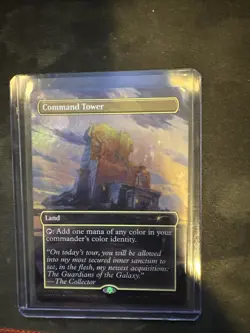 MTG Command Tower 0001 Marvel Super Heroes Exclusive Promo Foil Free Shipping - Image 1