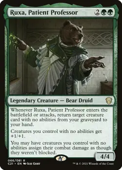 MTG - Ruxa, Patient Professor - Commander 2021 - X1 - (LP) - #P6454 - Image 1