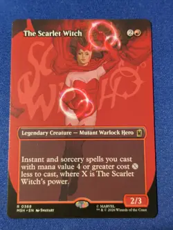 The Scarlet Witch (Borderless) #368 (NM) Marvel Super Heroes MSH Magic MTG - Image 1