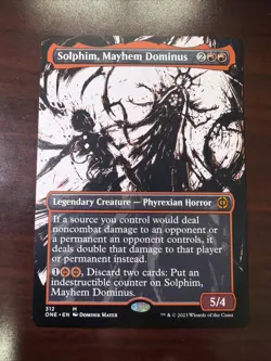 Solphim, Mayhem Dominus (Showcase) Phyrexia: All Will Be One Regular NM+ - Image 1