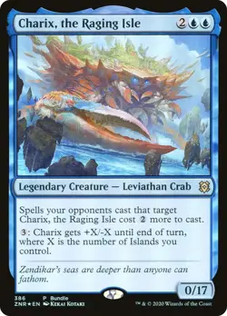 Foil - Charix, the Raging Isle (ZNR Bundle) - 386 / NM / English MTG - Image 1