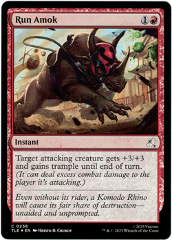 Run Amok (Foil) 0258 - Avatar: The Last Airbender: Eternal-Legal TLE NM/M - Image 1