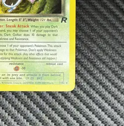 Pokemon Dark Golbat #7/82 – Team Rocket 1st Edition Holo Rare – WOTC Vintage - Image 4