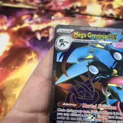 Mega Greninja ex Full Art Ultra Rare 100/086 Chaos Rising Pokemon English NM - Image 2
