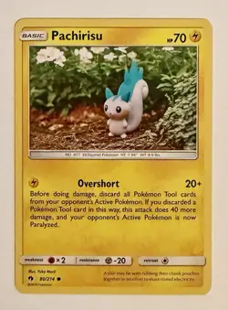 Pachirisu 80/214 Common Lost Thunder Pokemon Lightly Played - Image 1