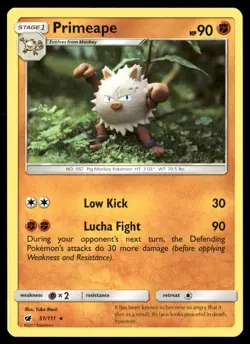 Primeape 51/111 Rare Crimson Invasion Pokemon Lightly Played - Image 1