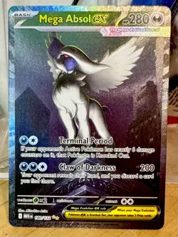 Pokemon Mega Absol EX 180/132 ME01 Mega Evolution Full Art Holo 280HP EN - Image 1