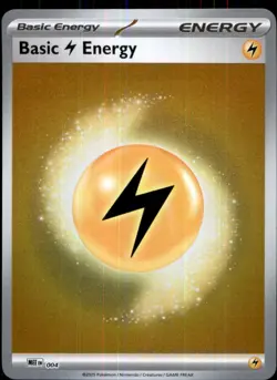 Basic Lightning Energy - 004 4 Mega Evolution Energies Pokemon Reverse Holo NM - Image 1