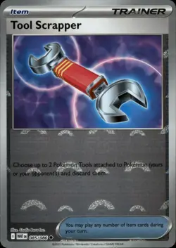 Tool Scrapper (Poke Ball Pattern) 085/086 Holo Uncommon White Flare Pokemon NM - Image 1