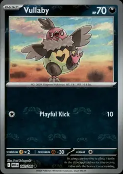 Vullaby (Master Ball) 063/086 Common White Flare Pokemon NM - Image 1