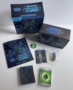 Pokemon TCG Phantasmal Flames ETB Elite Trainer Box (EMPTY) Sleeves Dividers - Image 3