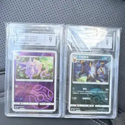 CGC 9 Mint Pokemon TCG Chinese Holo Espeon 091/14 Umbreon 063/09 Masterball - Image 1