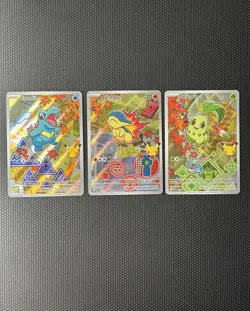 Pokemon First Partner Illustration Collection Series 2 Johto Gen 2 Set NM+ - Image 1