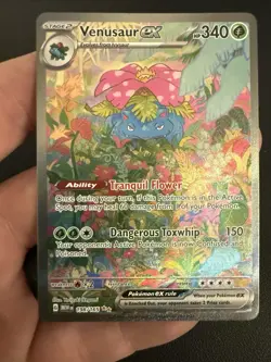 Pokemon TCG Venusaur ex SV 151 Ultra Rare Full Art Holo English 198/165 - Image 1
