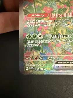 Pokemon TCG Venusaur ex SV 151 Ultra Rare Full Art Holo English 198/165 - Image 4