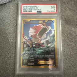 2016 Pokemon Gyarados EX Secret Rare XY Breakpoint #123/#122 Mint 9 PSA - Image 1