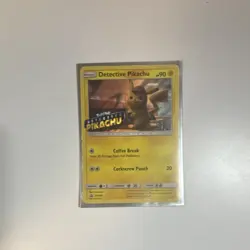 Pokemon TCG Stamped Detective Pikachu SM190 Black Star Promo Holo English 90HP - Image 2