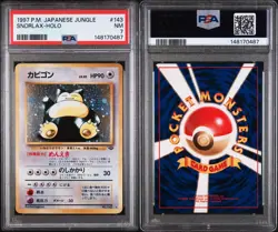 1997 Pokemon Jungle Japanese Holo Snorlax #143 PSA 7 NM - Image 3