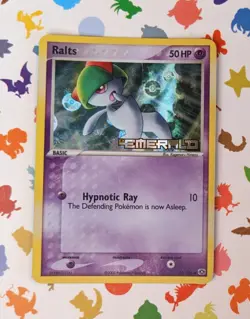 Pokemon TCG Ralts 61/106 ex Emerald Reverse Holo English 2005 - Image 1