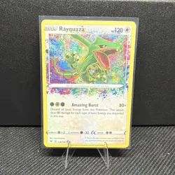 Pokemon Rayquaza 138/185 SWSH04: Vivid Voltage EN Holo Amazing Rare 2020 - Image 1