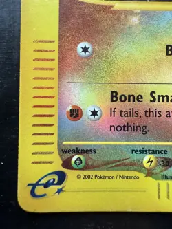 Pokemon 2002 Expedition Cubone Reverse Holo 103/165 (LP-) - Image 4