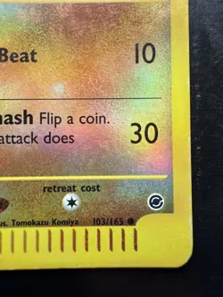 Pokemon 2002 Expedition Cubone Reverse Holo 103/165 (LP-) - Image 5