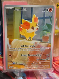Fennekin - 80 - Black Star Promo - Chaos Rising - Pokemon Center Stamp (SEALED) - Image 1