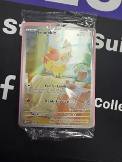Rare Pokemon Chaos Rising Fennekin Pokemon Center #80 Sealed Black Star Promo - Image 1