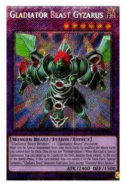Gladiator Beast Gyzarus (Platinum Secret Rare) RA03-EN198 Yu-Gi-Oh NM - Image 1