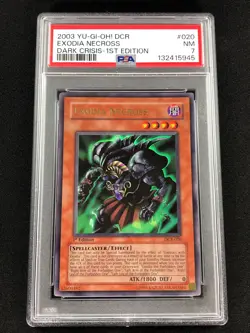 Yugioh 2003 Exodia Necross 1st DCR-020 PSA 7 Ultra Rare - Image 1