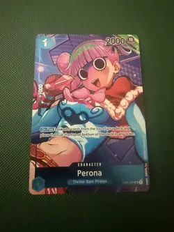 ONE PIECE Perona (Box Topper) #OP01-077 Foil Romance Dawn NM ENGLISH - Image 1