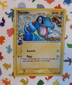 Pokemon Totodile (Delta Species) 67/101 Dragon Frontiers Reverse Holo 2006 - Image 1