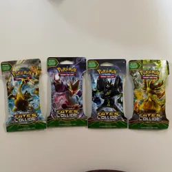 Pokemon XY Fates Collide 4 Sleeved Booster Packs SEALED PLEASE REVIEW ALL PHOTOS - Image 1