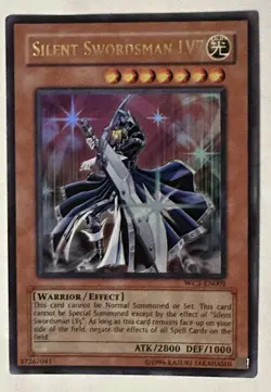 Silent Swordsman LV7 WC5-EN001 Limited Ultra Rare Yu-Gi-Oh! - Image 1