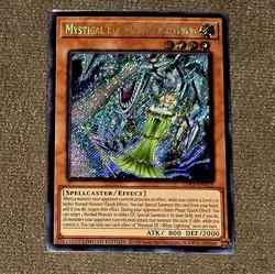 Yu-Gi-Oh Mystical Elf White Lightning LDS3-EN135 Secret Rare Limited Edition - Image 2