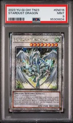 PSA 9 MINT - Yu-Gi-Oh! Stardust Dragon TN23-EN016 Quarter Century Secret Rare - Image 1