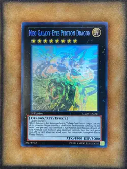 Yugioh Neo Galaxy-Eyes Photon Dragon GAOV-EN041 Ghost Rare 1st Ed VLP - Image 1