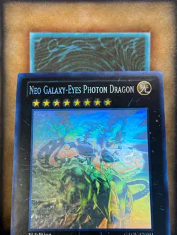 Yugioh Neo Galaxy-Eyes Photon Dragon GAOV-EN041 Ghost Rare 1st Ed VLP - Image 4