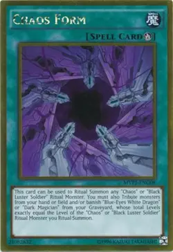 1x (NM) Chaos Form - MVP1-ENG08 - Gold Rare - Unlimited Edition YuGiOh - Image 1