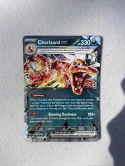 Pokemon TCG Charizard EX Obsidian Flames Holo Card 125/197 NM - Image 1