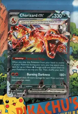 Pokemon TCG Charizard ex 125/197 Sv03: Obsidian Flames Holo NM/M - Image 1