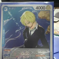 Sanji OP15-047 R Blocker Unblockable Counter +1000 4000 Power One Piece CCG EN - Image 2